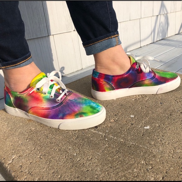 Tie Dyed Canvas Sneakers, NWOT - Picture 2 of 6